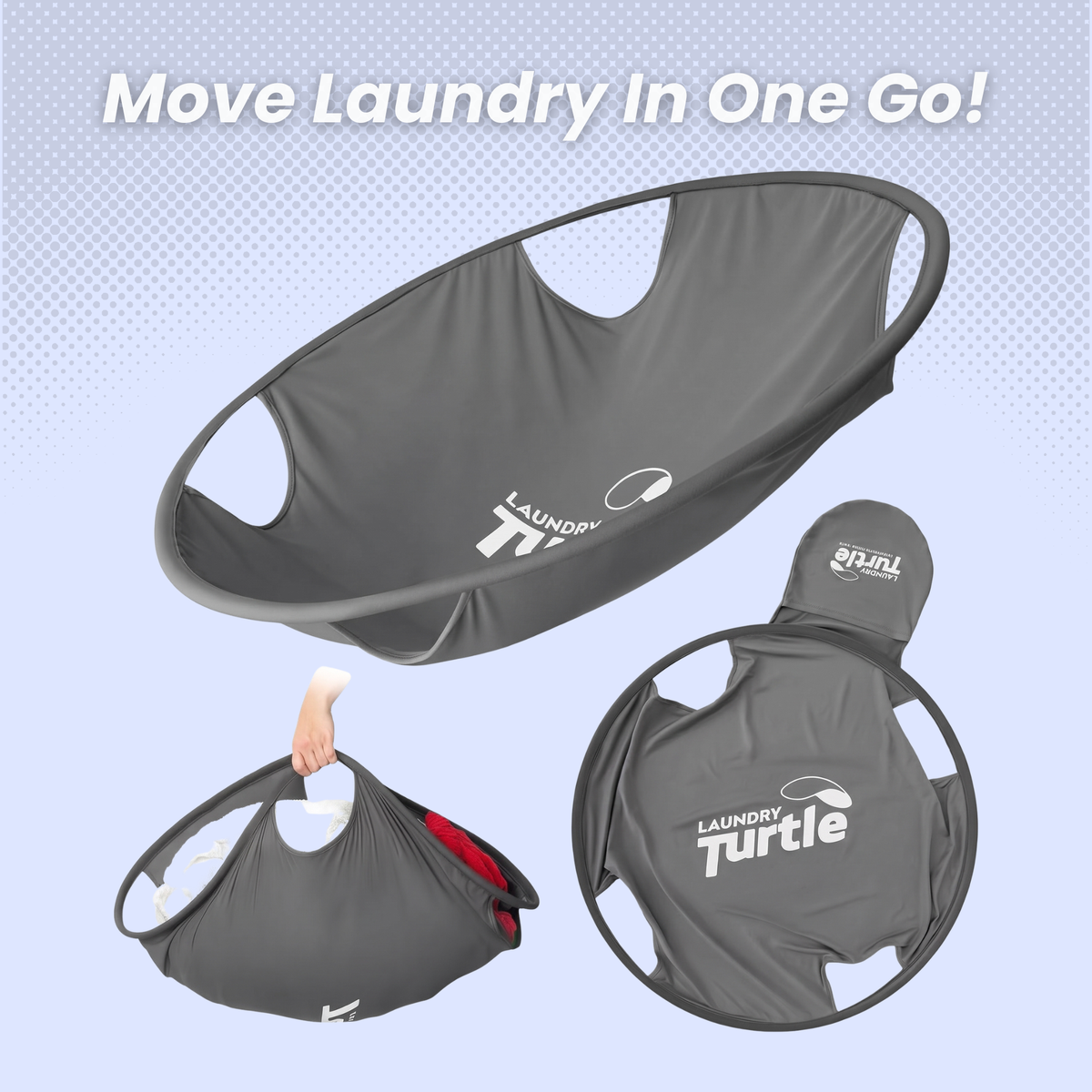 Laundry Turtle™ Collapsible Basket
