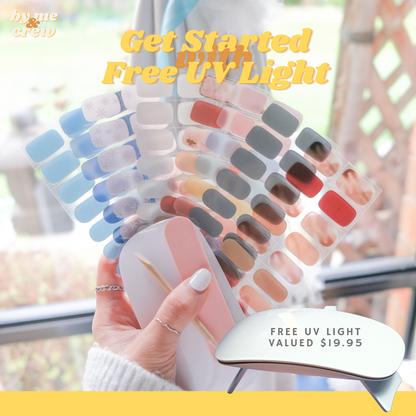 Get Started Pack (FREE UV Lamp + 2x Gel Nail Stickers)