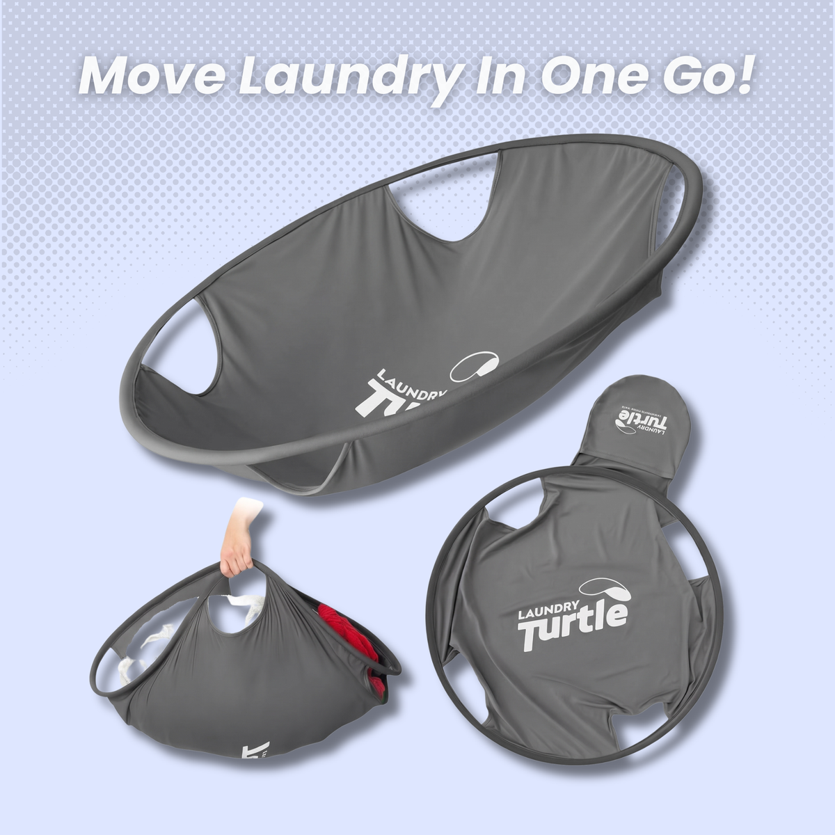 Laundry Turtle™ Collapsible Basket