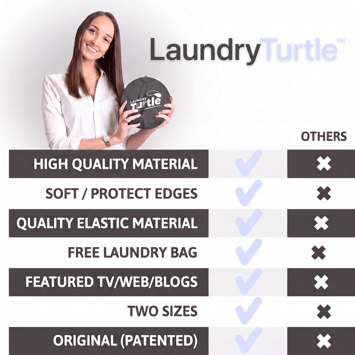 Laundry Turtle™ Collapsible Basket