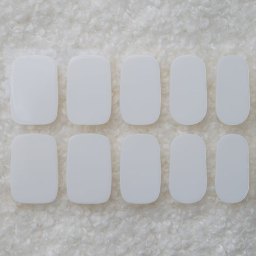 Pure White Semicured Gel Nails Kit