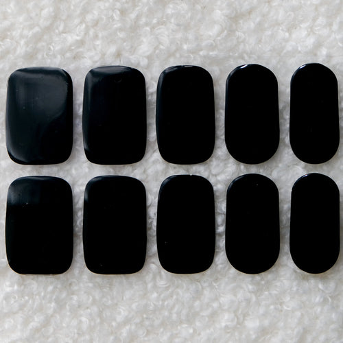 Midnight Black Semicured Gel Nails Kit