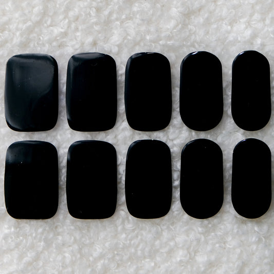 Midnight Black Semicured Gel Nails Kit