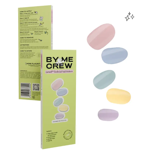 Rainbow Pastel Semicured Gel Nails Kit