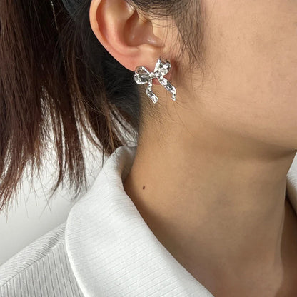 Ribbon Bow Knot Earrings