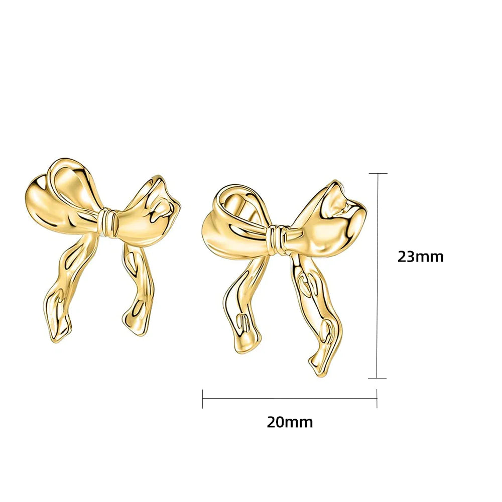 Ribbon Bow Knot Earrings