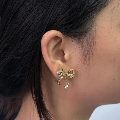 Ribbon Bow Knot Earrings